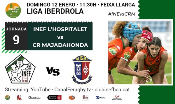 DIRECTE: 12/1 a les 11:30h, INEF-L&#039;Hospitalet vs CR Majadahonda, J9 Lliga Iberdrola