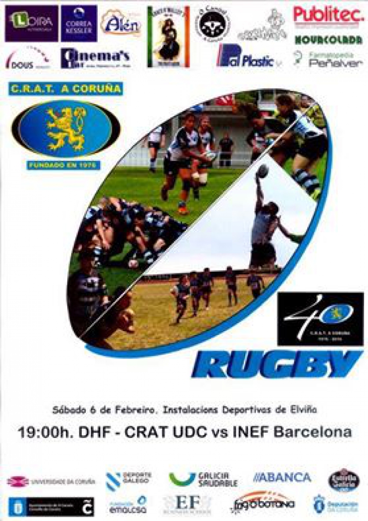 Dissabte 6, CRAT vs INEF Barcelona - 4ª Jornada de Divisió d&#039;Honor