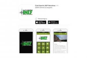 Descarrega ja la nova APP del Club Esportiu INEF Barcelona