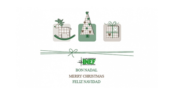 El Club Esportiu INEF Barcelona us desitja bon nadal i bones festes!