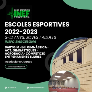 Preinscripcions Obertes per les Escoles Esportives 2022-2023, a partir del 30 de maig