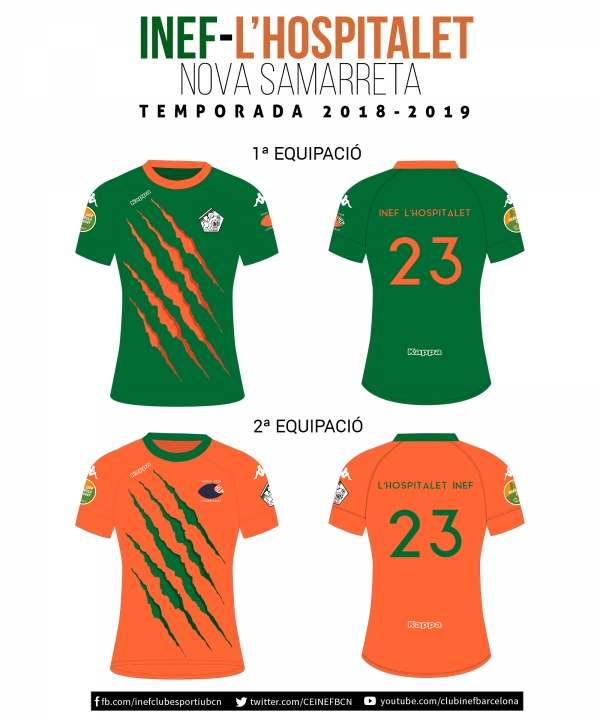 INEF-L&#039;Hospitalet presenta la nova samarreta per la temporada 2018-2019
